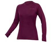 more-results: Endura Women's BaaBaa Blend Long Sleeve Base Layer (Aubergine)